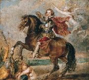 Peter Paul Rubens Equestrian Portrait of the George Villiers France oil painting artist
